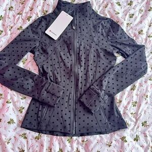 NEW Lululemon Black Polka Dot Women's define Jacket